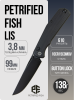 Нож Petrified Fish Lis, Black Stonewashed, 10Cr15CoMov, G10 Black Handle, PFP14DDW