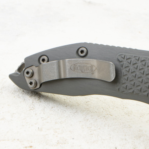 Нож Microtech Stitch Auto, Apocalyptic, M390, Aluminum Natural Clear Gray, 169-10 Нож Microtech Stitch Auto, Apocalyptic, M390, Aluminum Natural Clear Gray, 169-10