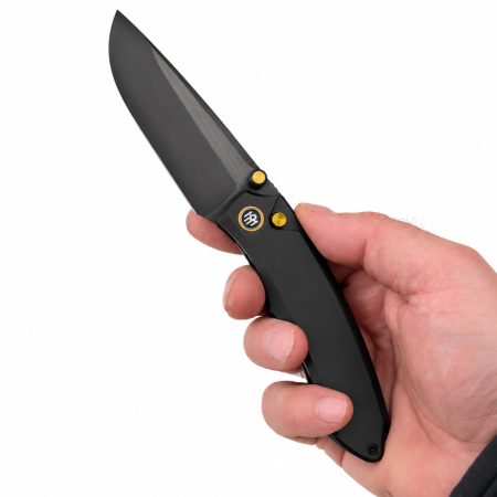Нож Remette Wild Species, M390, Titanium Black DLC, Button Lock, WD108-N2
