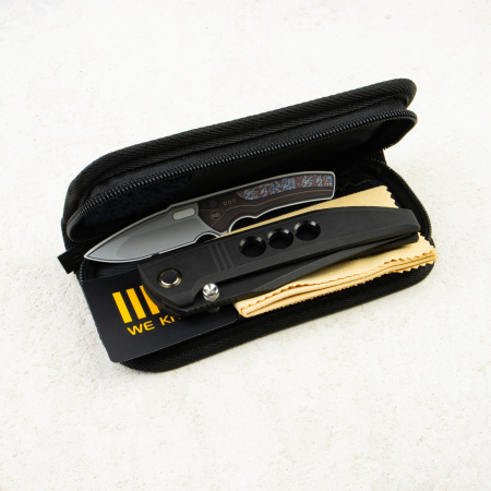 Нож WE Knife Ezinta, Black Stonewashed M390, Titanium Black Handle, WE22041-1 Нож WE Knife Ezinta, Black Stonewashed M390, Titanium Black Handle, WE22041-1