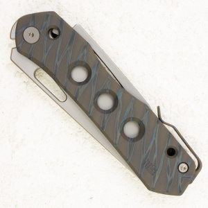 Нож WE Knife Vision R, CPM 20CV, Tiger Stripe Pattern Flamed Titanium Handle - складной туристические ножи из стали Нож WE Knife Vision R, CPM 20CV, Tiger Stripe Pattern Flamed Titanium Handle - складной туристические ножи из стали