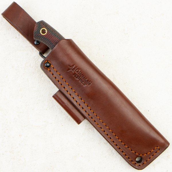Нож Южный Крест Fang L, VG-10, Micarta Black/Red, Насечка