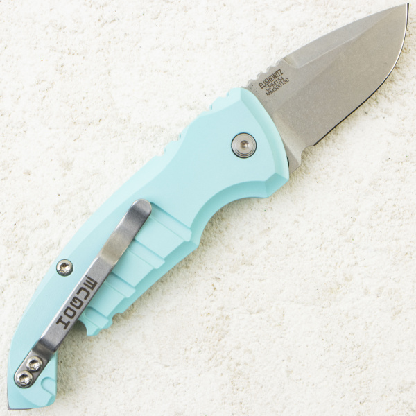 Нож Hogue A01-MicroSwitch, CPM 154, Aluminum Aqua, 24123