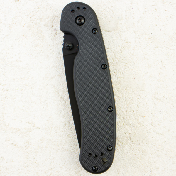 Нож Ontario Rat 1, Black, AUS-8, Nylon Black Handle, 8846BP
