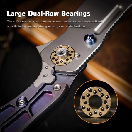 Нож Remette TwoFace, M390, Titanium Purple Handle, DSTF-B