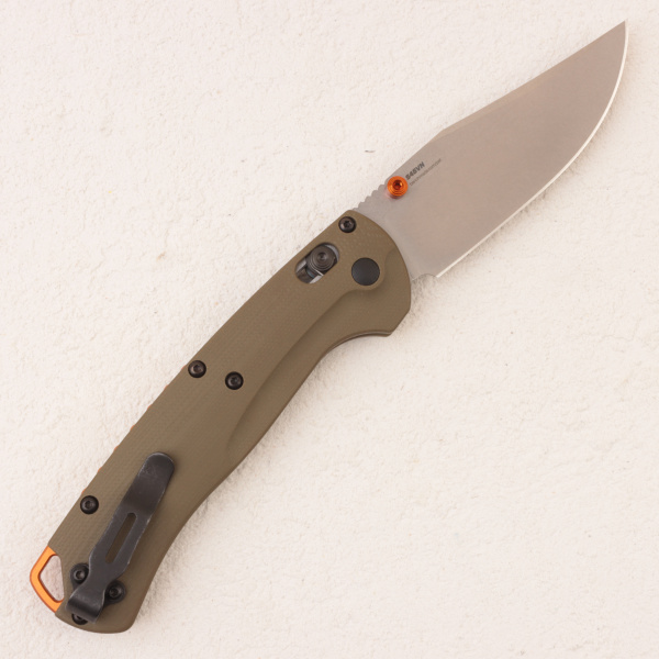 Нож Benchmade Taggedout, S45VN, OD Green G10 Handle, 15536