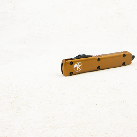 Нож Microtech Ultratech Tanto, Black Standart, M390, Aluminum Tan, 123-1 TA Нож Microtech Ultratech Tanto, Black Standart, M390, Aluminum Tan, 123-1 TA