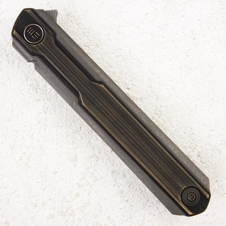 Нож WE Knife Peer, 20CV, 6AL4V Titanium/Brass Gray-Black Нож WE Knife Peer, 20CV, 6AL4V Titanium/Brass Gray-Black - купить в интернет-магазине Blademan