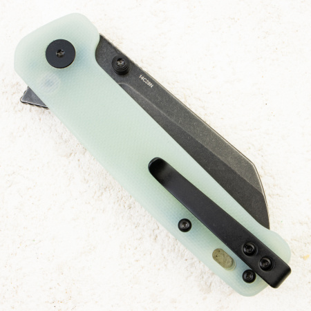 Нож QSP Penguin Button Lock, 14C28N, G10 Jade, QS130BL-B2