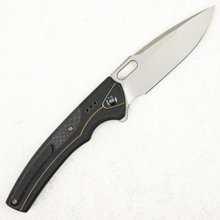 Нож WE Knife Exciton, CPM 20CV, Titanium/Twill Carbon Fiber Black. LIMITED EDITION - купить в интернет-магазине Blademan