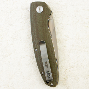 Нож Petrified Fish Terra, Satin, D2, Micarta Khaki Handle, PFB01KAS Нож Petrified Fish Terra, Satin, D2, Micarta Khaki Handle, PFB01KAS