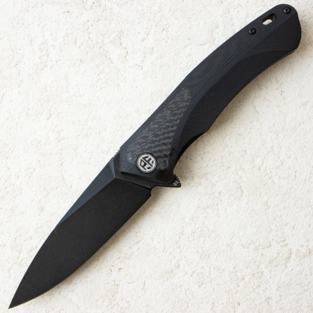 Нож Petrified Fish Pub, D2, Stonewashed, Carbon Fiber/G10 Black Handle, PF838CDW