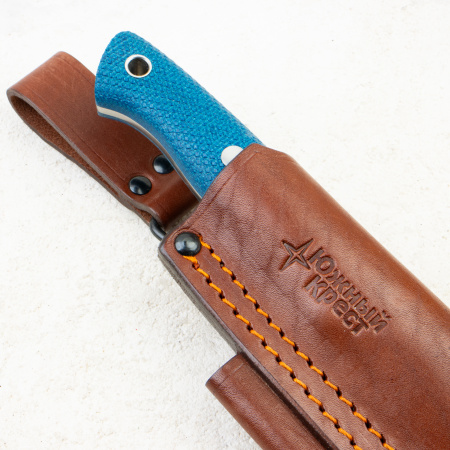 Нож Южный Крест Бушкрафт L, Convex, Elmax, Micarta Кобальт, 234.1065.Elmax.K