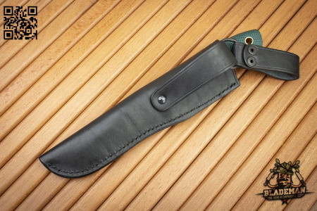 Нож Южный Крест F5, N690, Конвекс, Микарта изумрудная, Насечка - купить в интернет-магазине Blademan