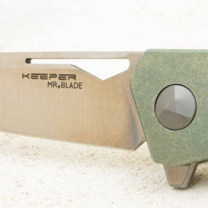 Mr.Blade Keeper, M390 Satin, Titanium Green Mr.Blade Keeper, M390 Satin, Titanium Green