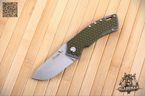 Нож Kizer KI3411, S35VN, G10 Olive