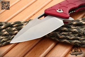 Нож Heretic Knives Martyr Red Stonewash Standard - складной туристические ножи из стали