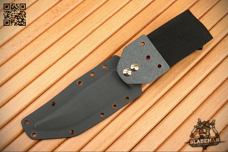 Нож Apus Knives Destruktor West, N690, G10 Black-Orange, Kydex Black - купить в интернет-магазине Blademan