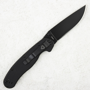 Нож Ontario Rat 2, AUS-8, Black, Black Nylon, 8861BP - складной туристические ножи из стали Нож Ontario Rat 2, AUS-8, Black, Black Nylon, 8861BP - складной туристические ножи из стали