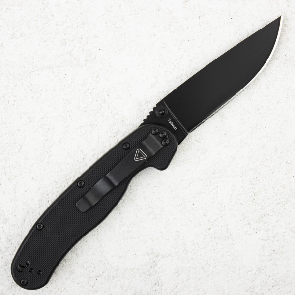 Нож Ontario Rat 2, AUS-8, Black, Black Nylon, 8861BP
