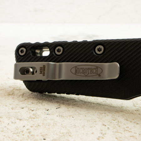 Нож Microtech MSI, Stonewash, M390, G10 Fluted Black, 210-10 Нож Microtech MSI, Stonewash, M390, G10 Fluted Black, 210-10
