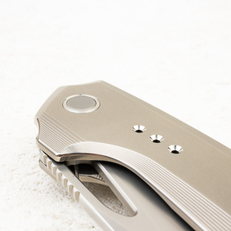 Нож WE Knife Nefaris, CPM 20CV, Bead Blasted Titanium Handle Нож WE Knife Nefaris, CPM 20CV, Bead Blasted Titanium Handle - купить в интернет-магазине Blademan