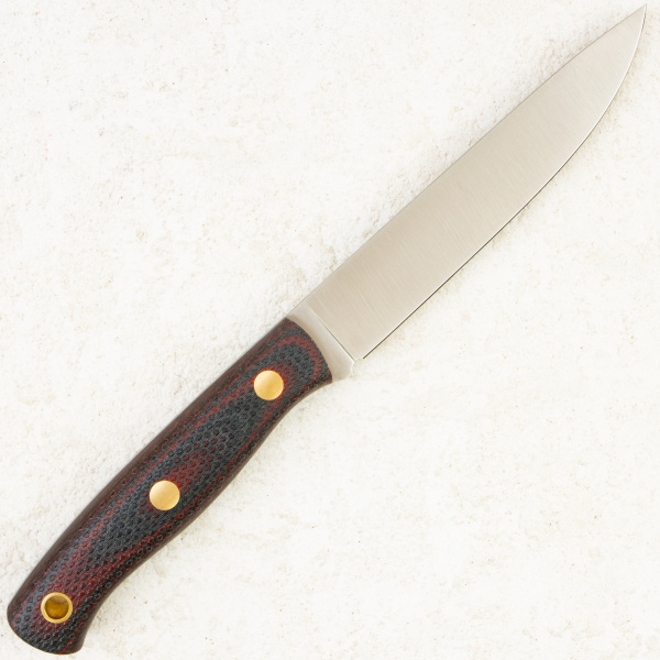 Нож Южный Крест Slender M, Elmax, Micarta Black/Red, Насечка