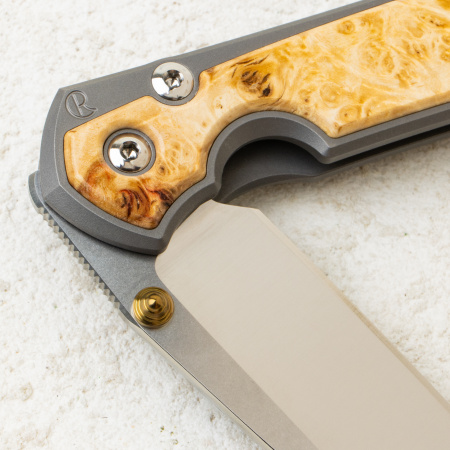 Нож Chris Reeve Small Sebenza 31 Inlay, Polished CPM MagnaCut, Titanium/Box Elder Handle, S31-1138 Нож Chris Reeve Small Sebenza 31 Inlay, Polished CPM MagnaCut, Titanium/Box Elder Handle, S31-1138