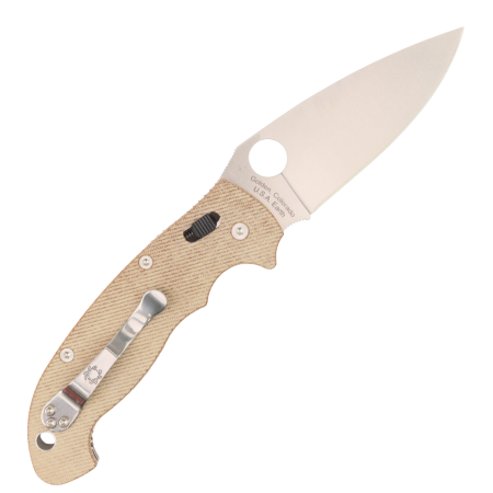 Нож Spyderco Manix 2 XL, CPM Cru-Wear, Canvas Micarta Brown Handle, C95MPCW2