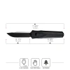 Нож Remette Swordfish Drop-Point, S35VN, Titanium Black/Carbon Inlay Handle, ZL103D13