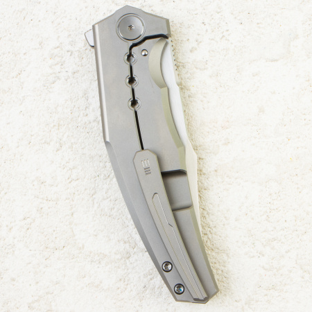 Нож WE Knife Kyklos, Satin, M390, Gray Titanium Handle, WE23086-4 Нож WE Knife Kyklos, Satin, M390, Gray Titanium Handle, WE23086-4