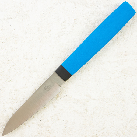 Нож овощной OWL P80 F, N690 Cryo, G10 Blue Handle