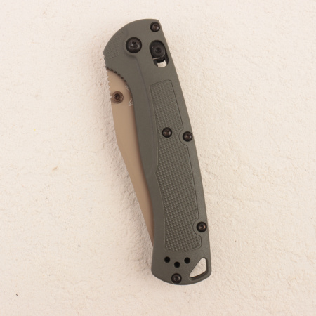 Нож Benchmade Taggedout, Elmax, Deep Olive Grivory Handle, 15536TN-02