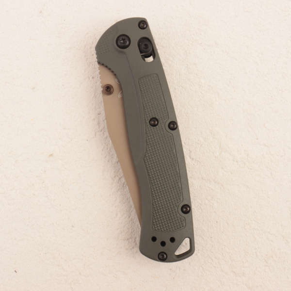 Нож Benchmade Taggedout, Elmax, Deep Olive Grivory Handle, 15536TN-02