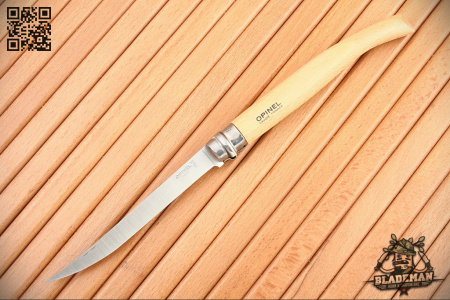 Нож филейный Opinel №15, Нержавеющая сталь, Бук - купить в интернет-магазине Blademan