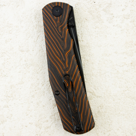 Нож Petrified Fish Lis, Black Stonewash, 10Cr15CoMov, G-Mascus Orange Handle, PFP14ODMDW Нож Petrified Fish Lis, Black Stonewash, 10Cr15CoMov, G-Mascus Orange Handle, PFP14ODMDW