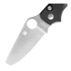 Нож Spyderco ButtonUp, чёрная G10, C275GP — клинок — крупный план
