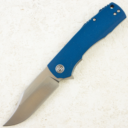 Нож Petrified Fish Victor, К110, Satin, Micarta Blue Handle, PFP03BMP Нож Petrified Fish Victor, К110, Satin, Micarta Blue Handle, PFP03BMP
