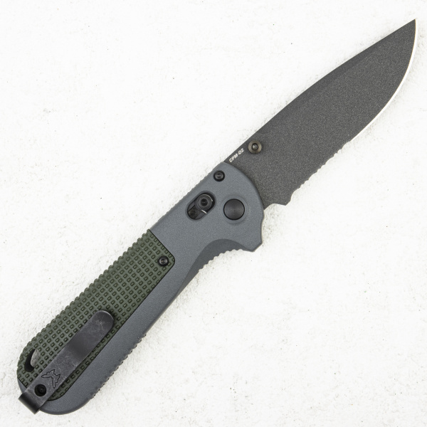 Нож Benchmade Redoubt, CPM D2 Combo, Grivory Gray/Green, 430SBK