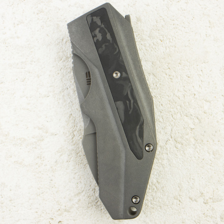 Нож WE Knife Coral, Gray Stonewashed, CPM 20CV, Titanium/Carbon Gray Handle, WE24044-2