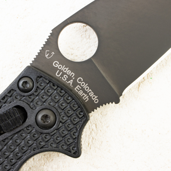 Нож Spyderco Manix 2, CTS BD1N, Lightweight FRCP Black, C101PBBK2