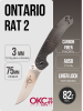 Нож Ontario Rat 2, AUS-8, Satin, Black Carbon, 8836