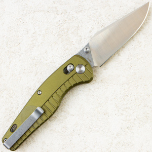 Нож QSP Dolphin, Stonewash-Satin, 14C28N, Aluminum Green Handle, QS165-B1 Нож QSP Dolphin, Stonewash-Satin, 14C28N, Aluminum Green Handle, QS165-B1