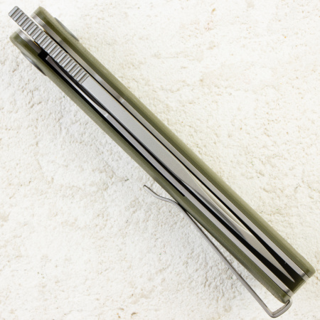 Нож Petrified Fish Beluga, K110, Sandblasting, G10 Green Handle, PFP01GR Нож Petrified Fish Beluga, K110, Sandblasting, G10 Green Handle, PFP01GR