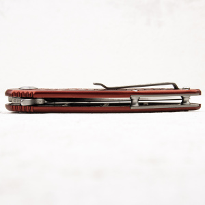 Нож Brous Blades Bionic Flipper, D2 Stonewashed, Aluminium Red, BRB48 - складной туристические ножи из стали Нож Brous Blades Bionic Flipper, D2 Stonewashed, Aluminium Red, BRB48 - складной туристические ножи из стали