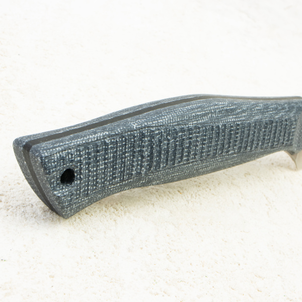 Нож OWL S130 F Универсал, M390 Cryo, Micarta Jeans Gray, Kydex