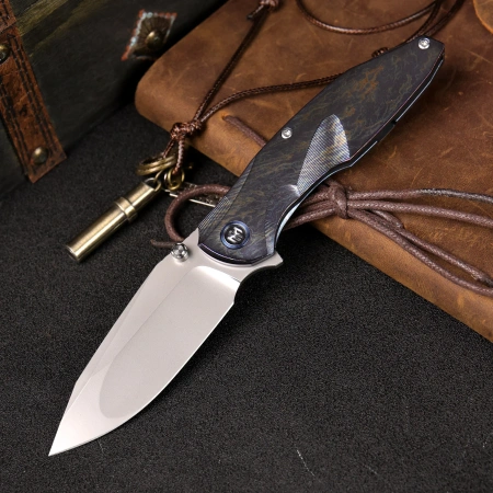 Нож Remette Cool Whale, M390, Titanium Fire-Textured Handle, RTCL-T3