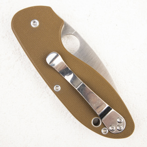 Нож Spyderco Efficient, G-10 Brown - складной туристические ножи из стали Нож Spyderco Efficient, G-10 Brown - складной туристические ножи из стали
