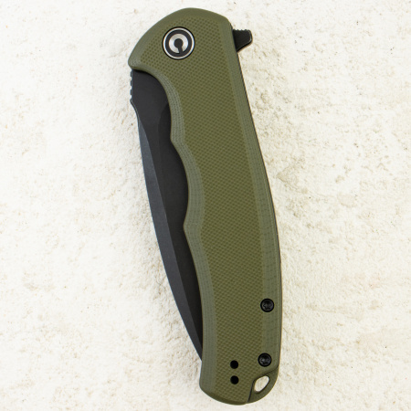Нож CIVIVI Praxis, Black Stonewashed, 9Cr18MoV, G10 OD Green Handle, C803F Нож CIVIVI Praxis, Black Stonewashed, 9Cr18MoV, G10 OD Green Handle, C803F