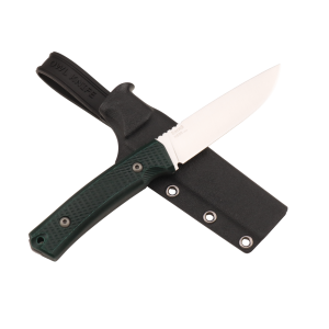 Нож OWL Barn S F, N690 Cryo, Micarta Emerald Handle, Kydex